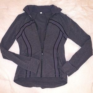 Lululemon grey athletic jacket zip up